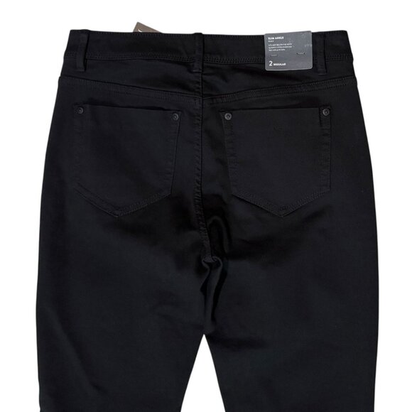 J. Jill Denim Authentic Fit Slim Ankle Jeans Women's 2 Black 5 Pockets New NWT - Picture 5 of 7